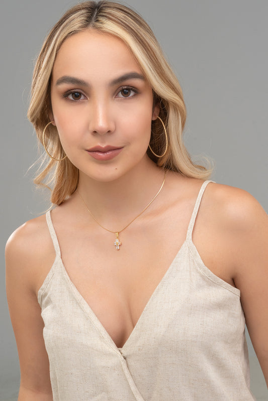 dije cruz swarovsky mini