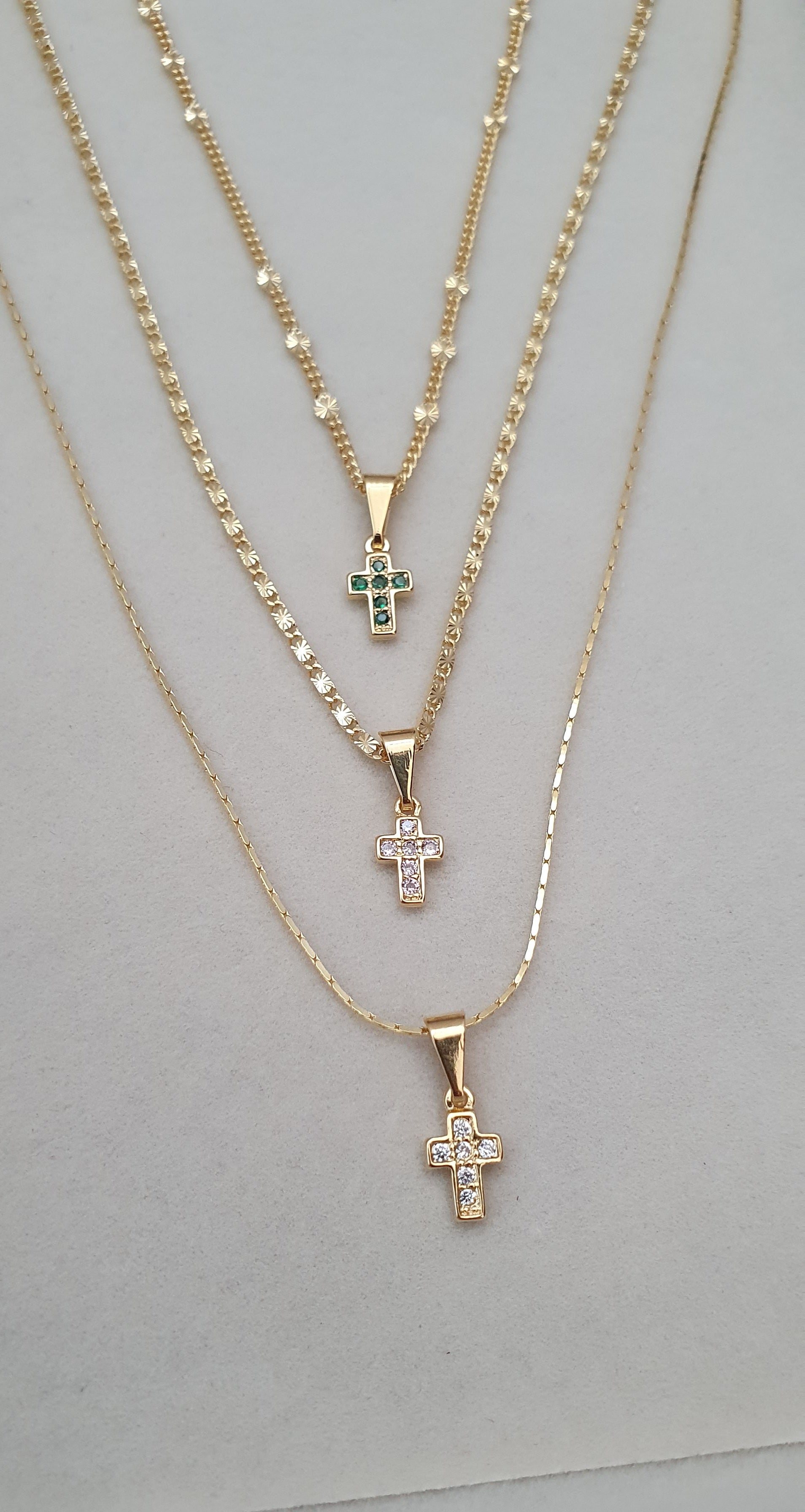 dije mini cruz circonias