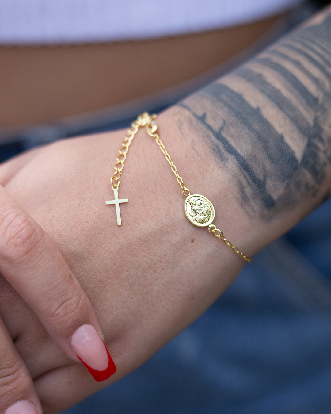 pulsera virgen del carmen16.5cm extensor