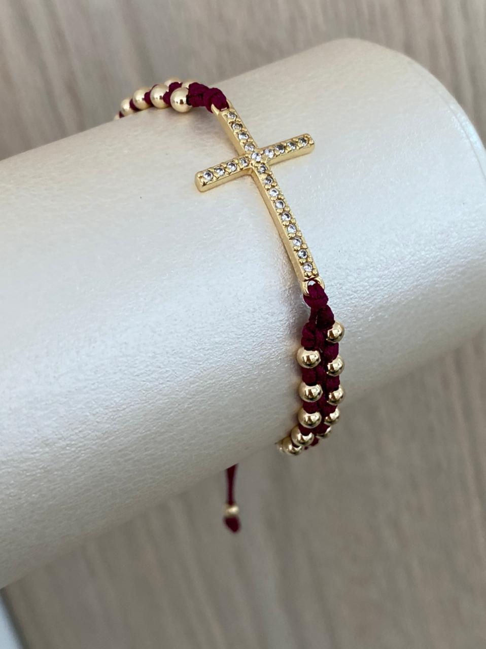 herraje cruz delgada circonias