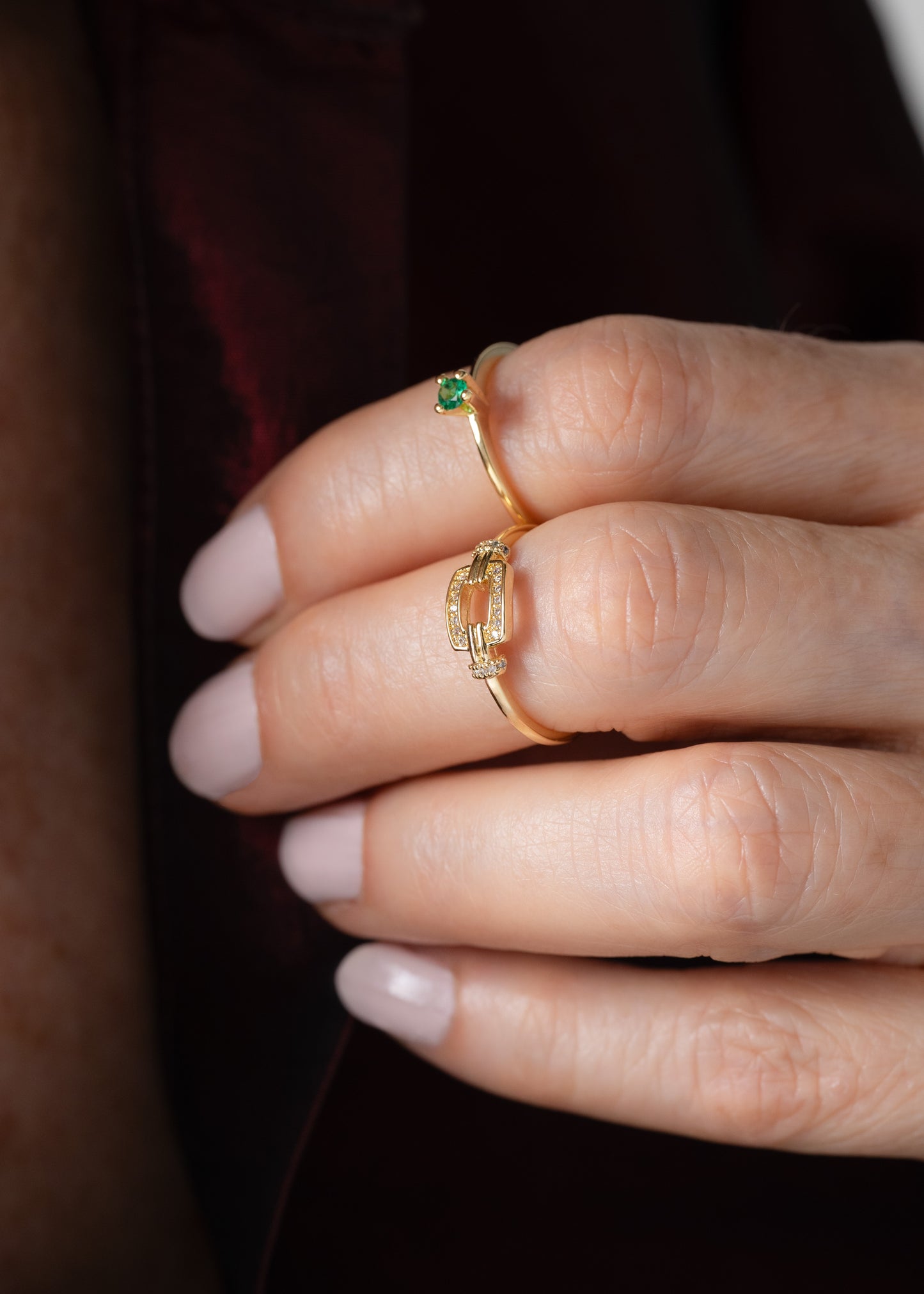Anillo Crystal Box Ajustable