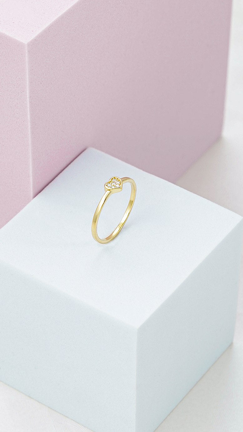 Anillo Corazon Circonias