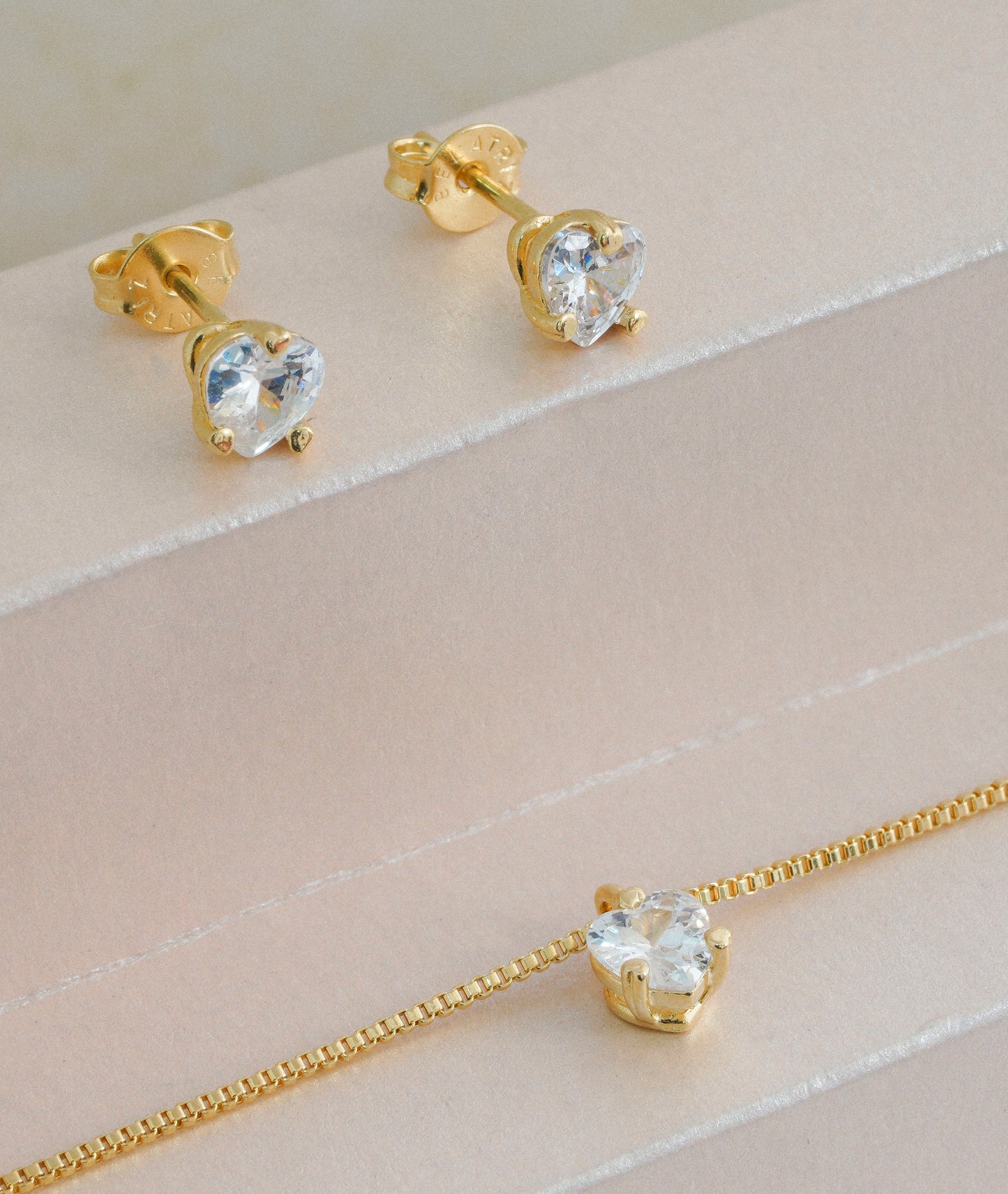 conjunto corazon swarovsky