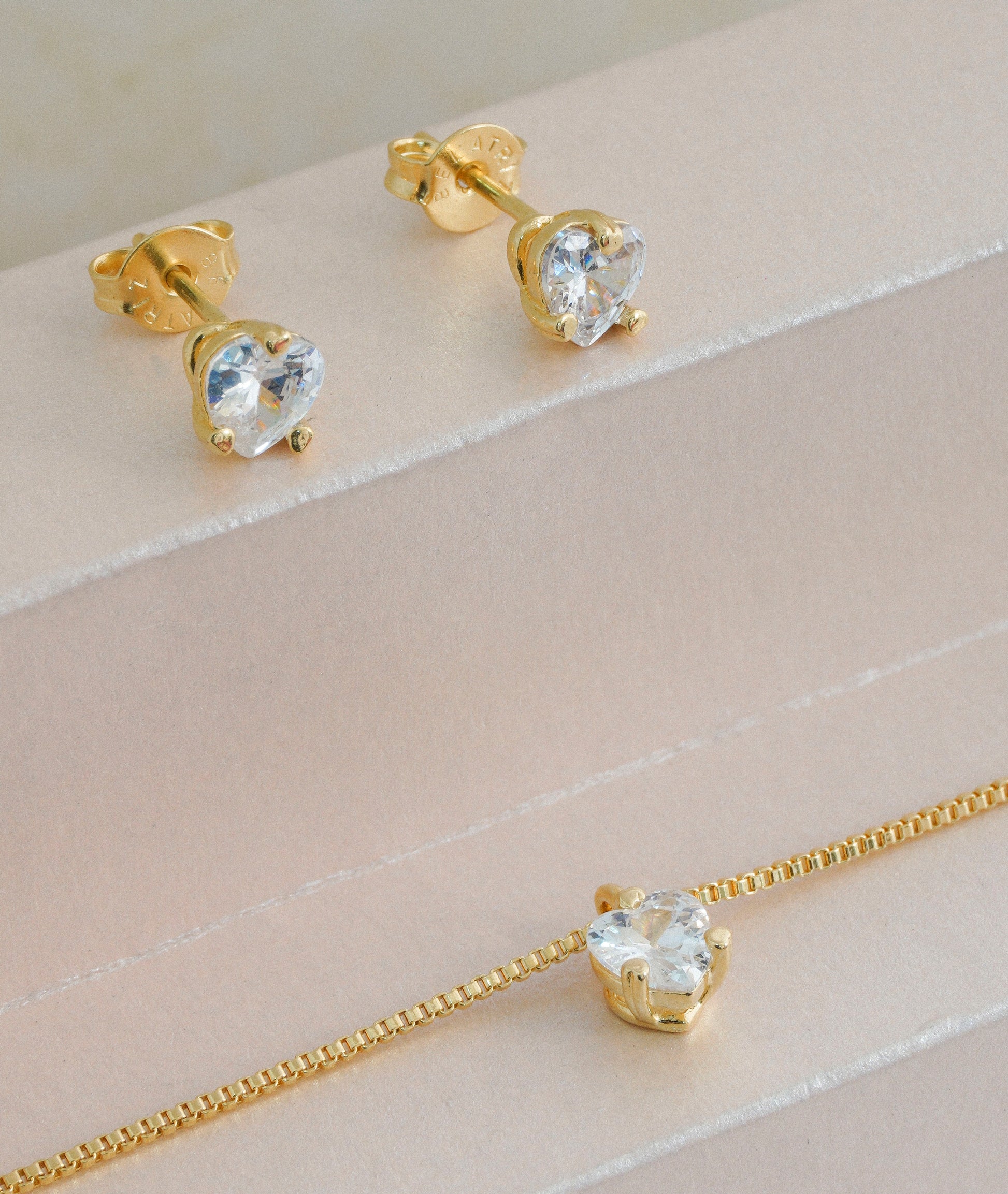 conjunto corazon swarovsky