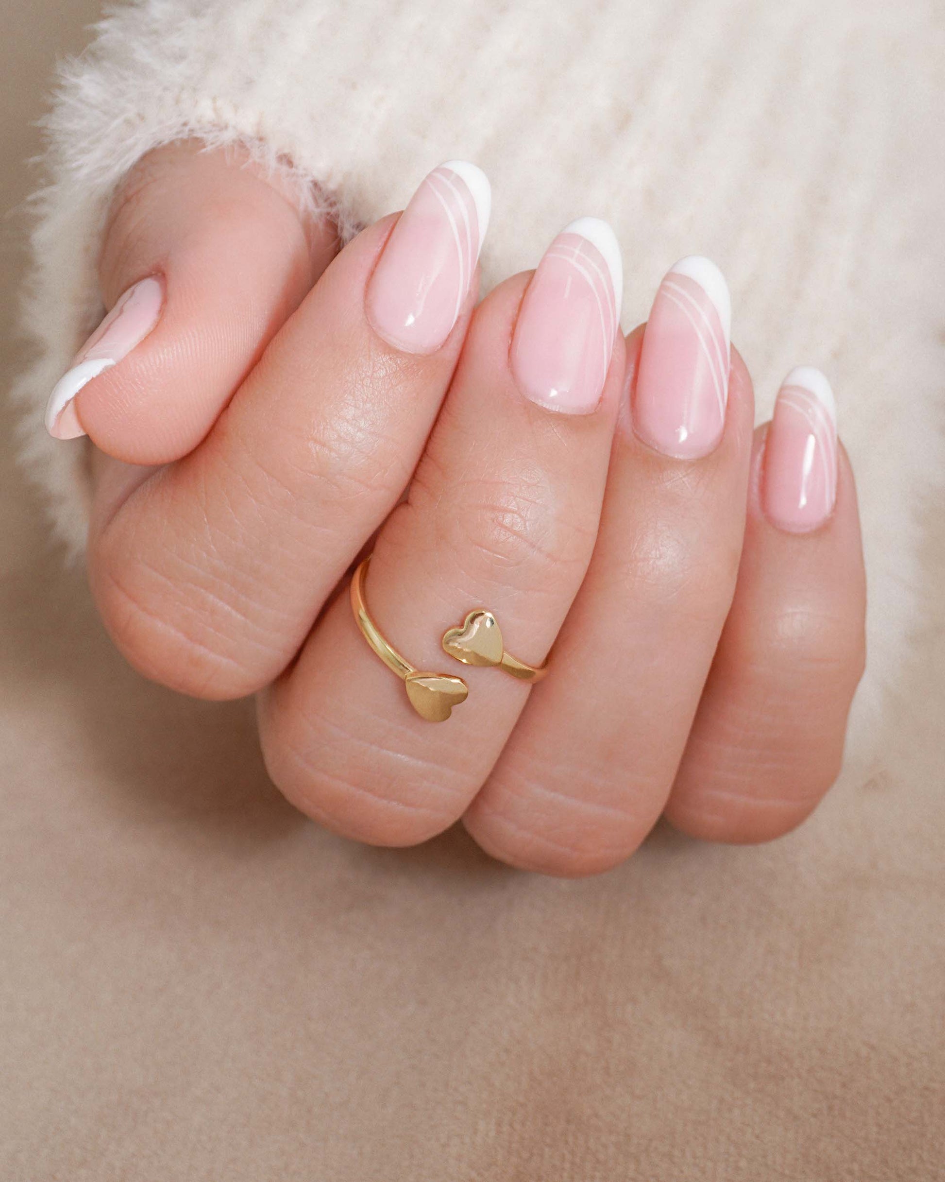 Anillo corazones ajustable