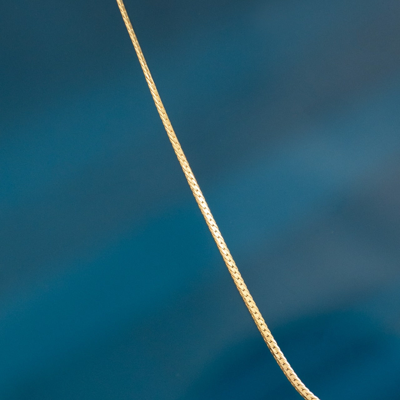 cadena serpiente plana delgada 1mm 65cm