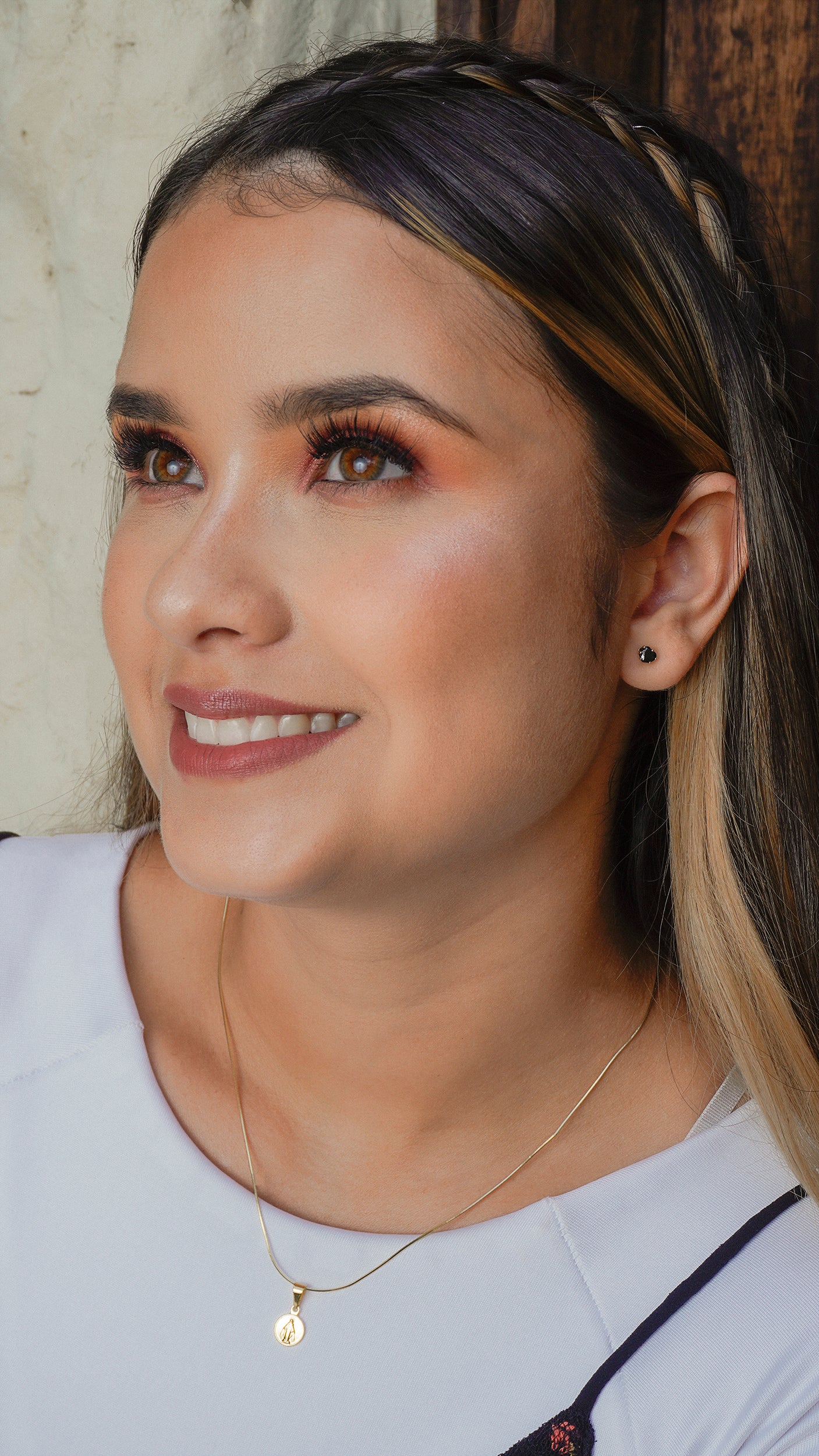 dije virgen milagrosa redonda