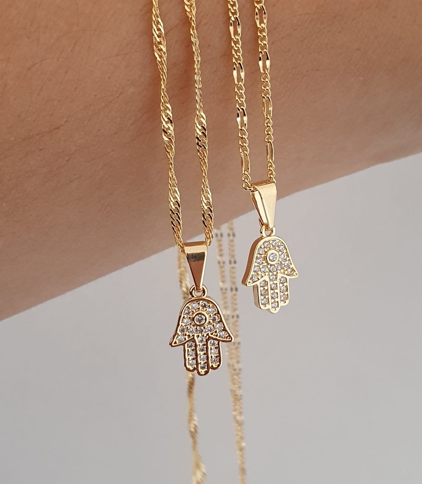D Mano Hamsa circonias