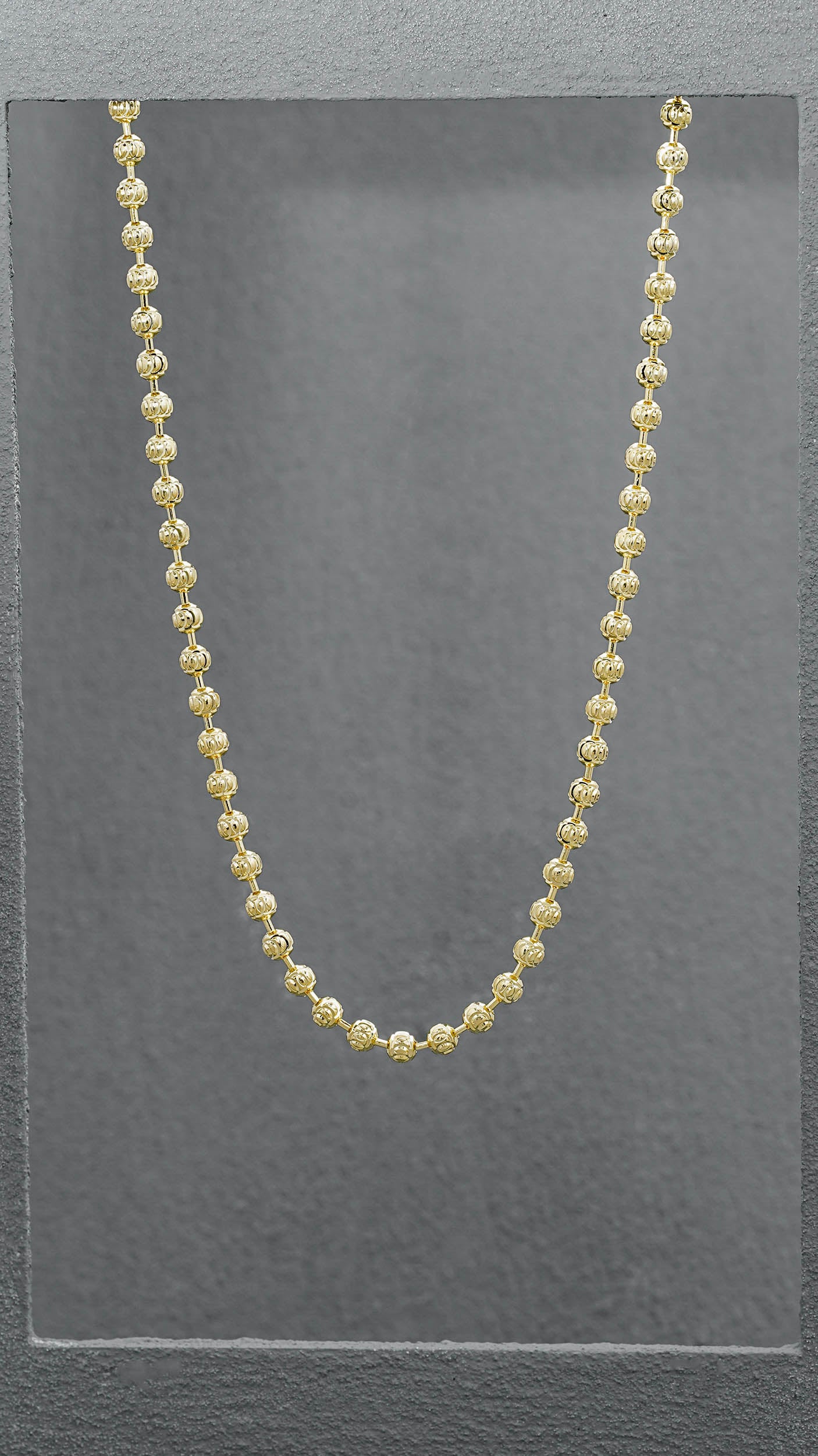 Cadena Militar Diamantada 65 Cms 4 mm