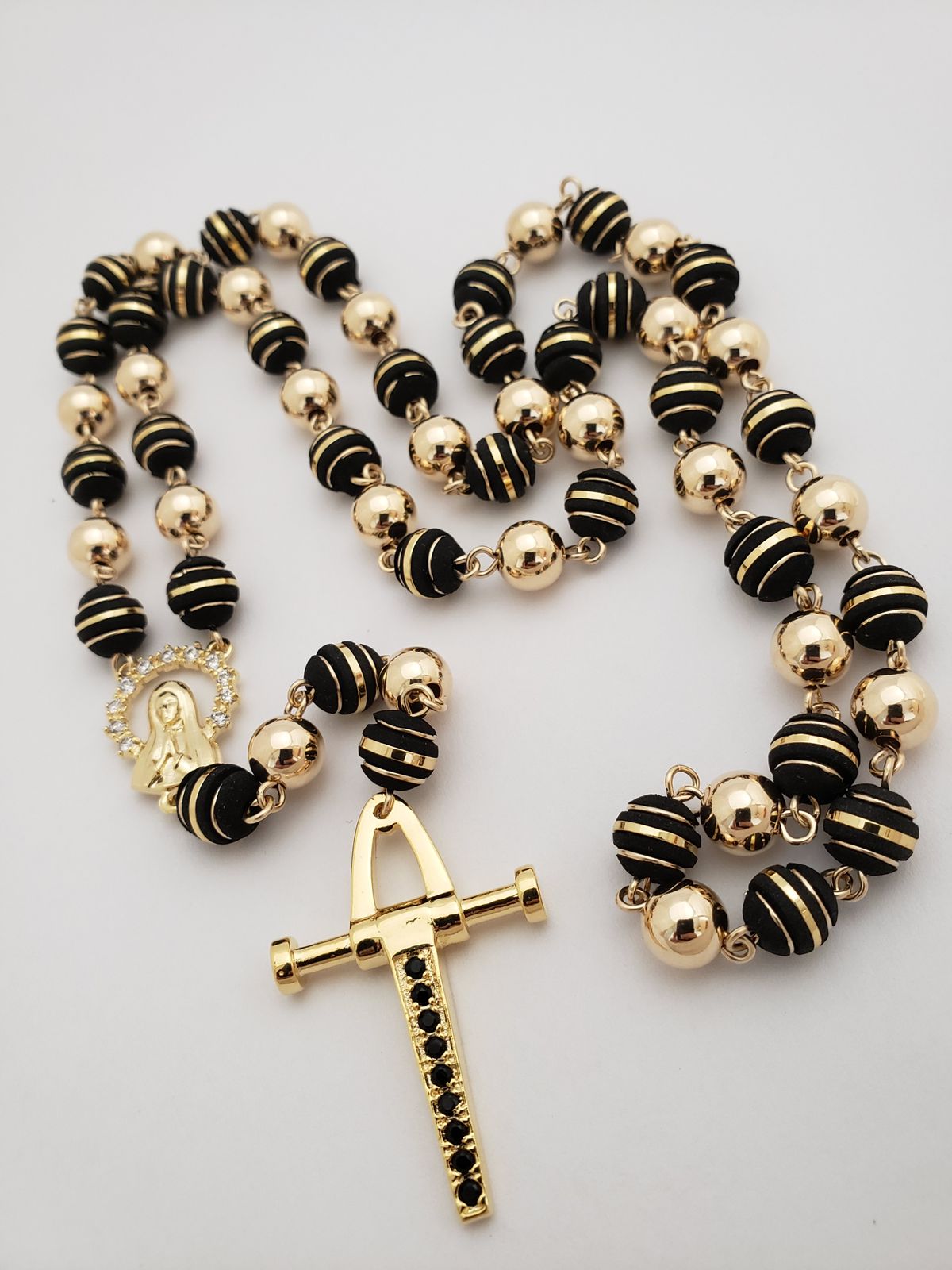 cruz pendulo con circonias