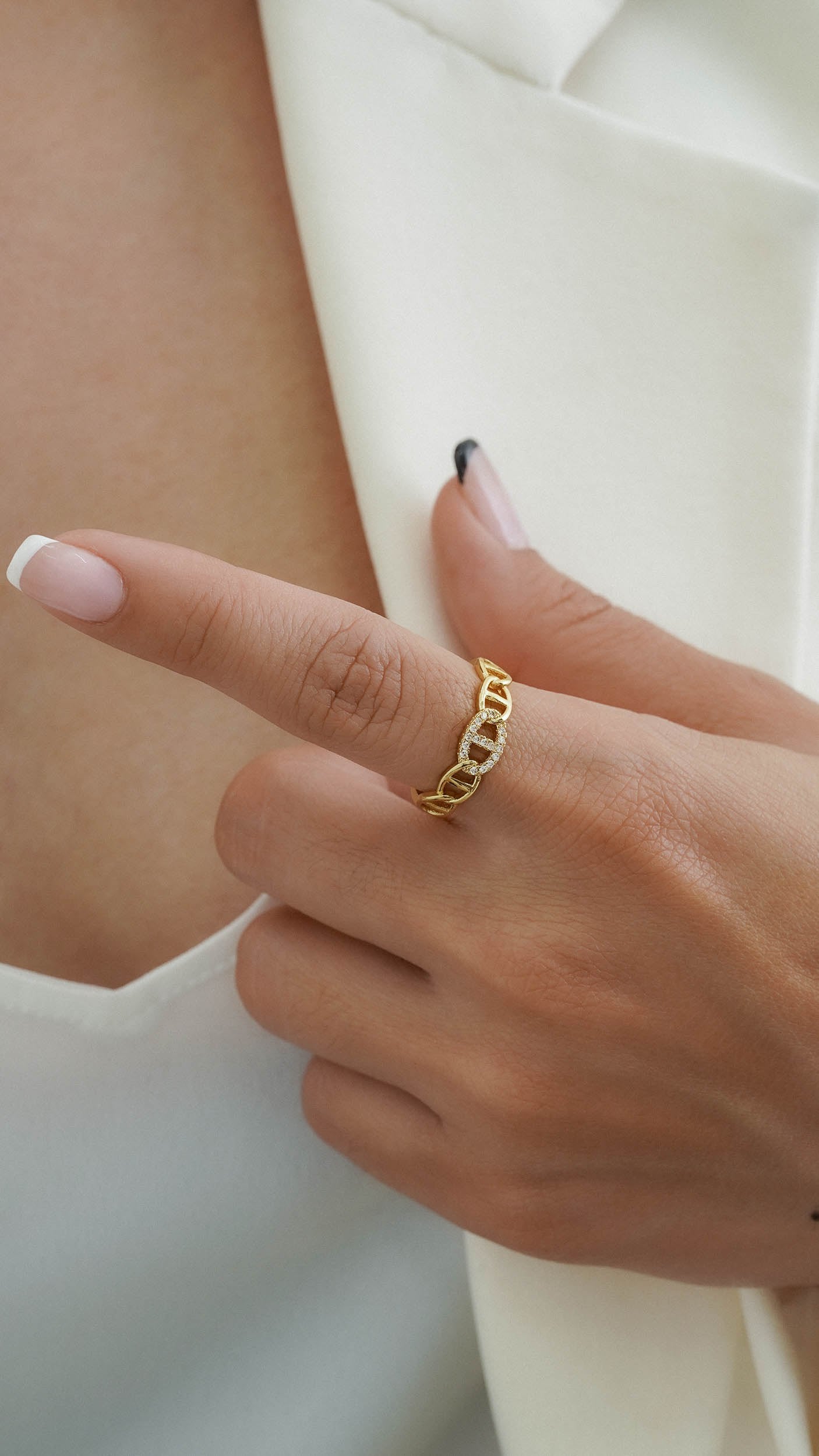 Anillo Crystal G Ajustable