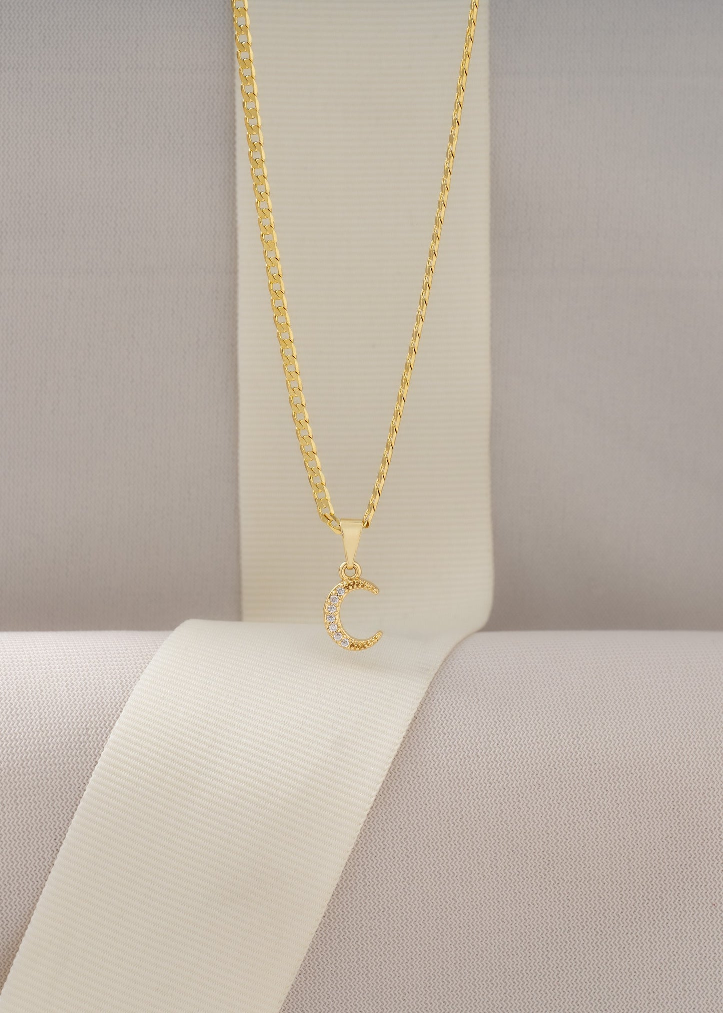 cadena cubana plana diamantada 2mm 45cm
