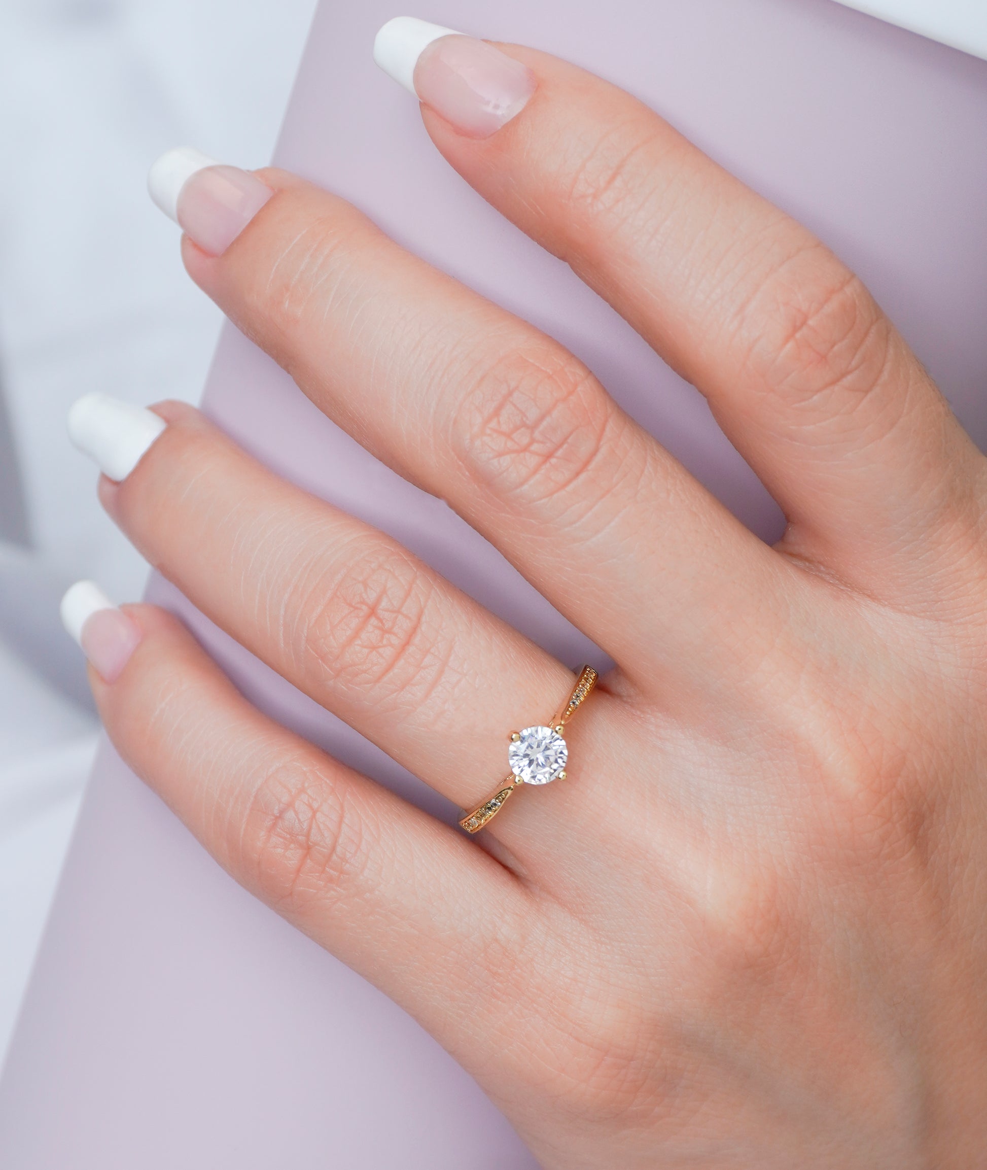 Anillo compromiso circonia