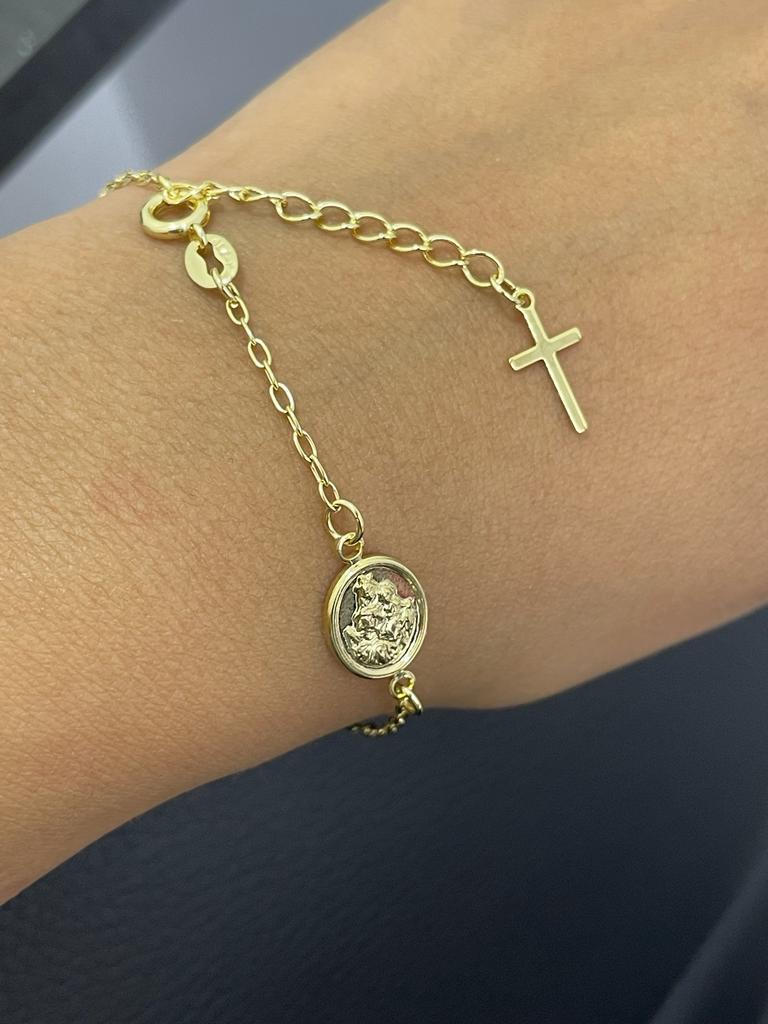 pulsera virgen del carmen16.5cm extensor