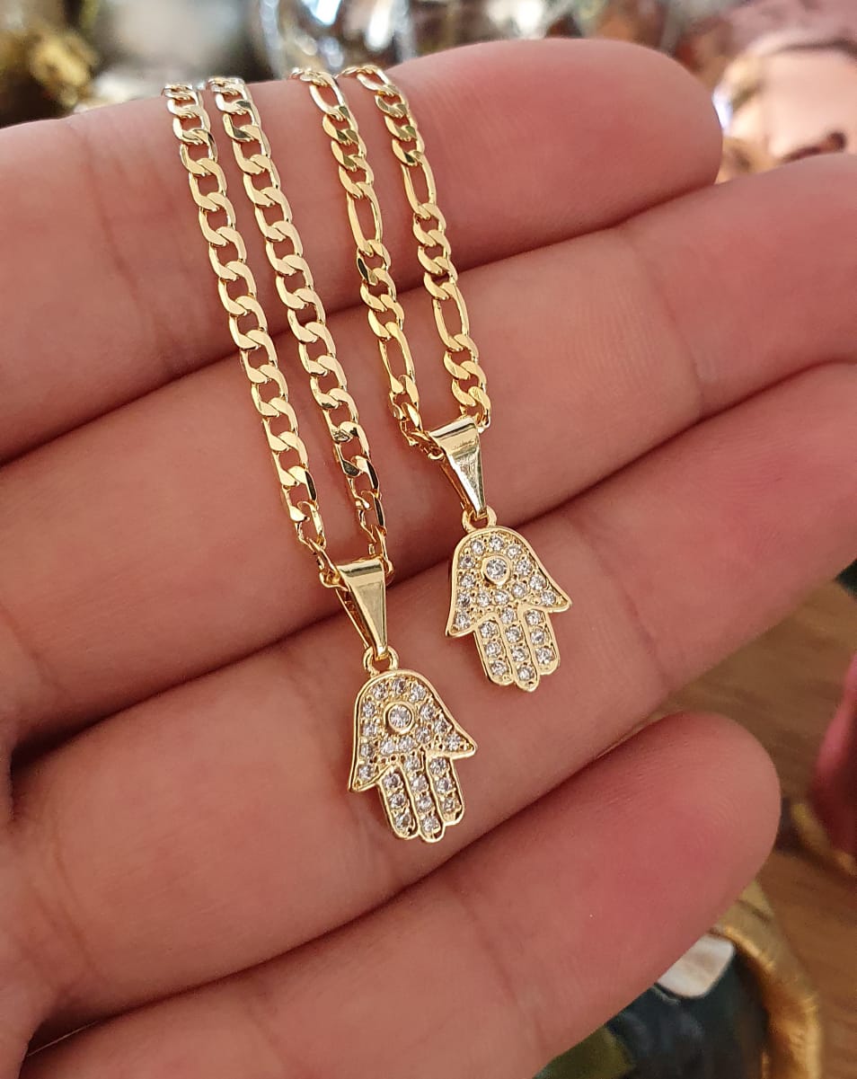 D Mano Hamsa circonias