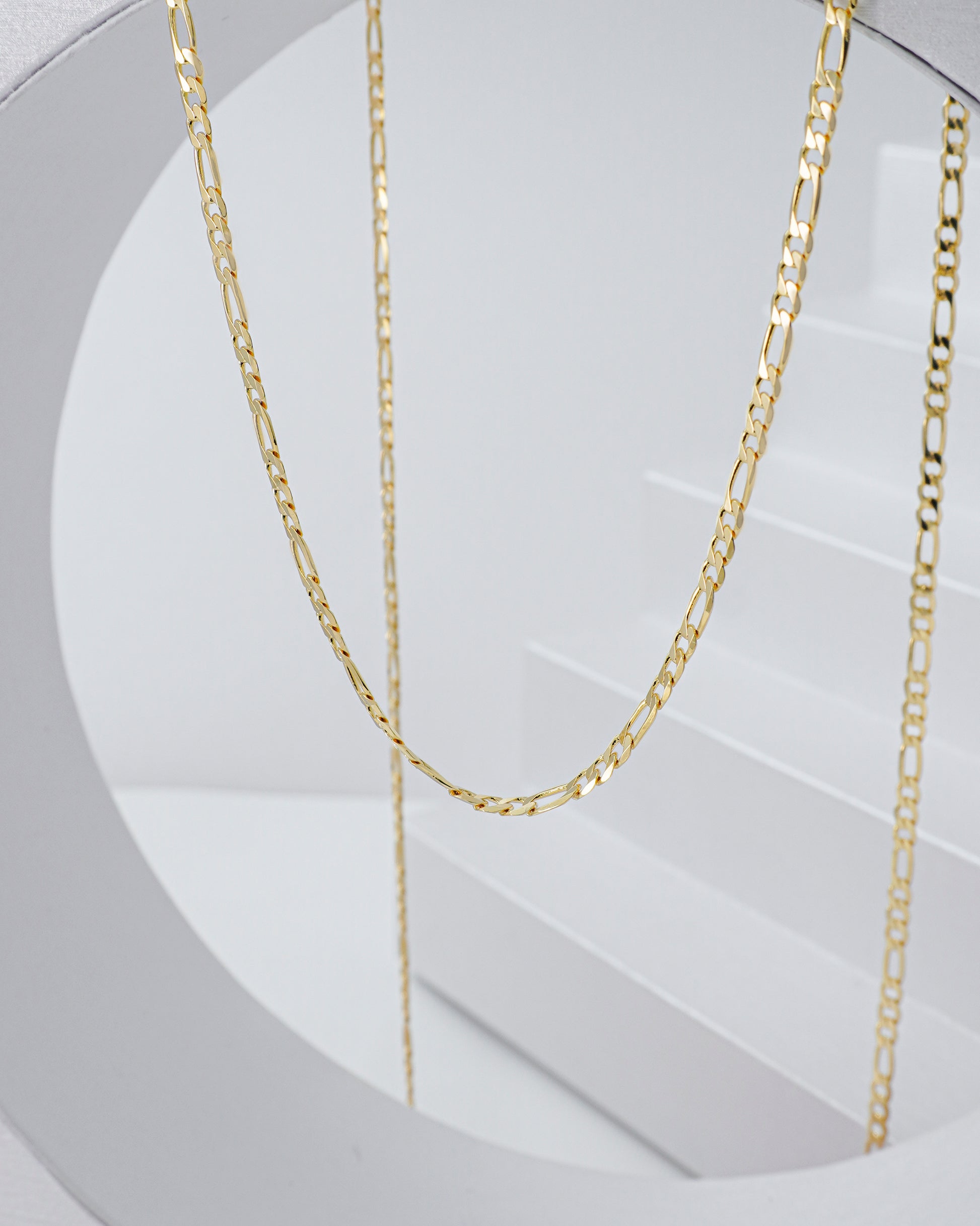 cadena 3x1 diamantado 2mm 65cm