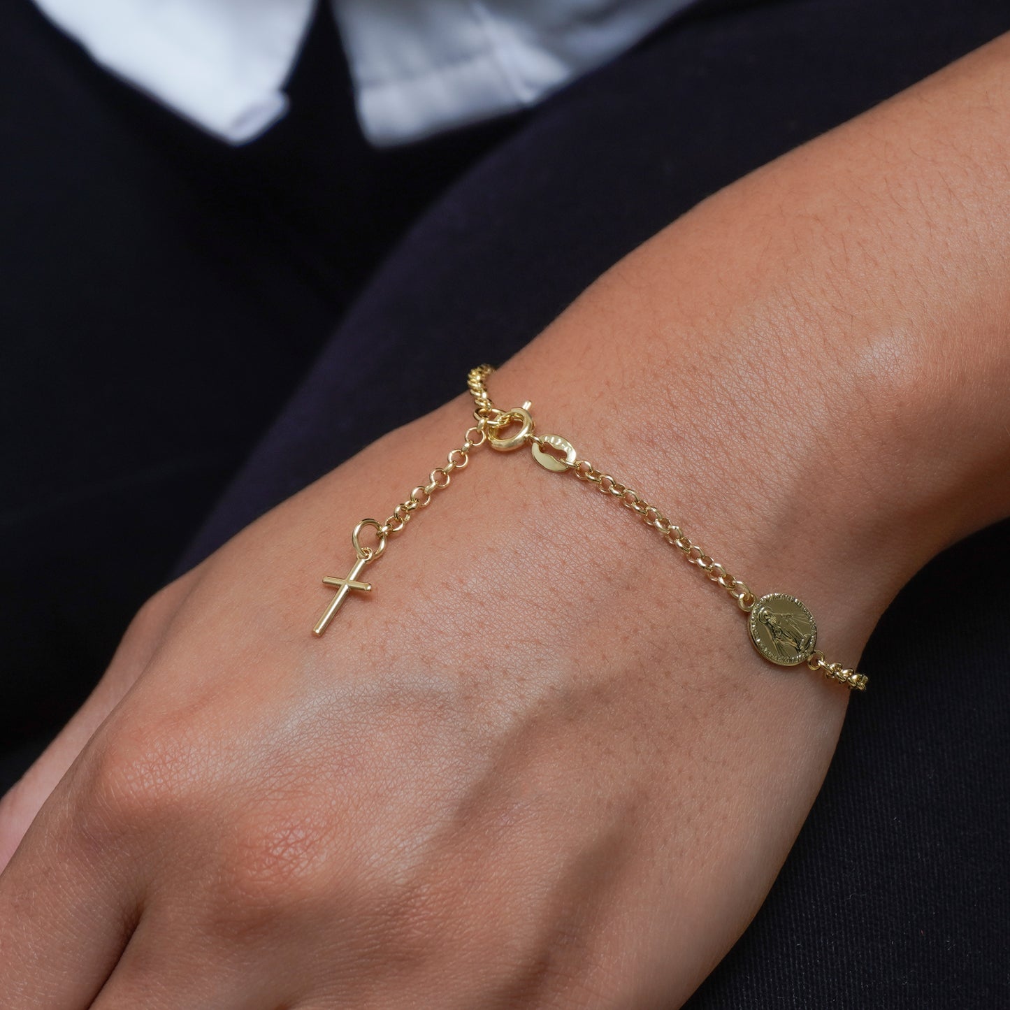 pulsera virgen milagrosa mini