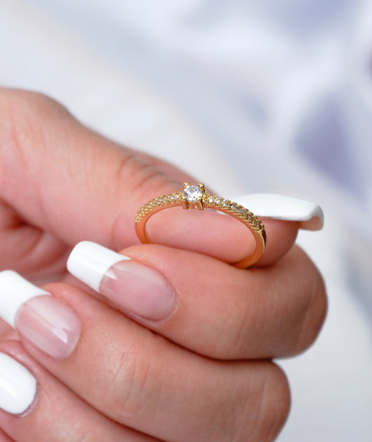 anillo circonia 3mm