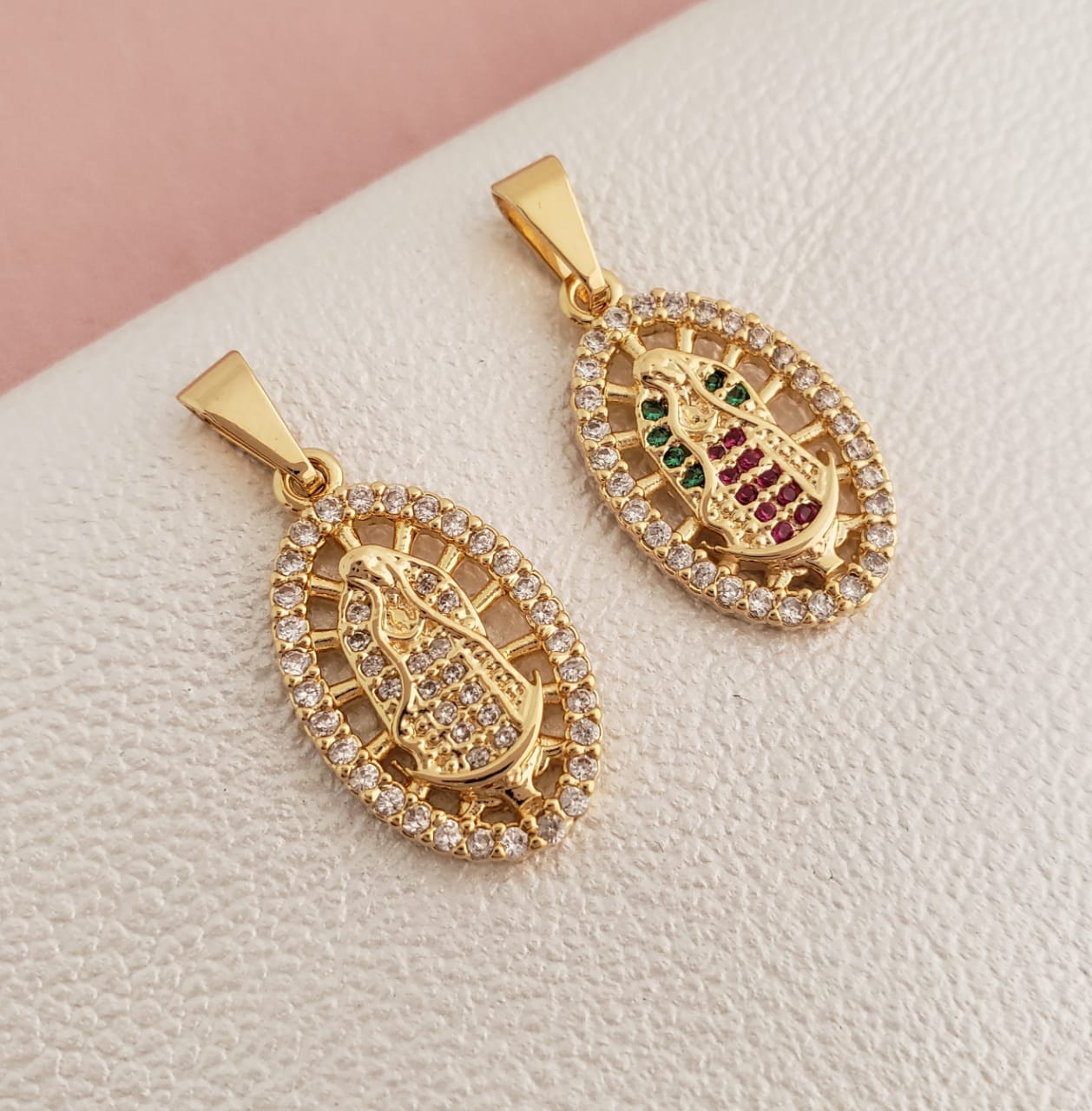 dije virgen guadalupe swarovsky mediana