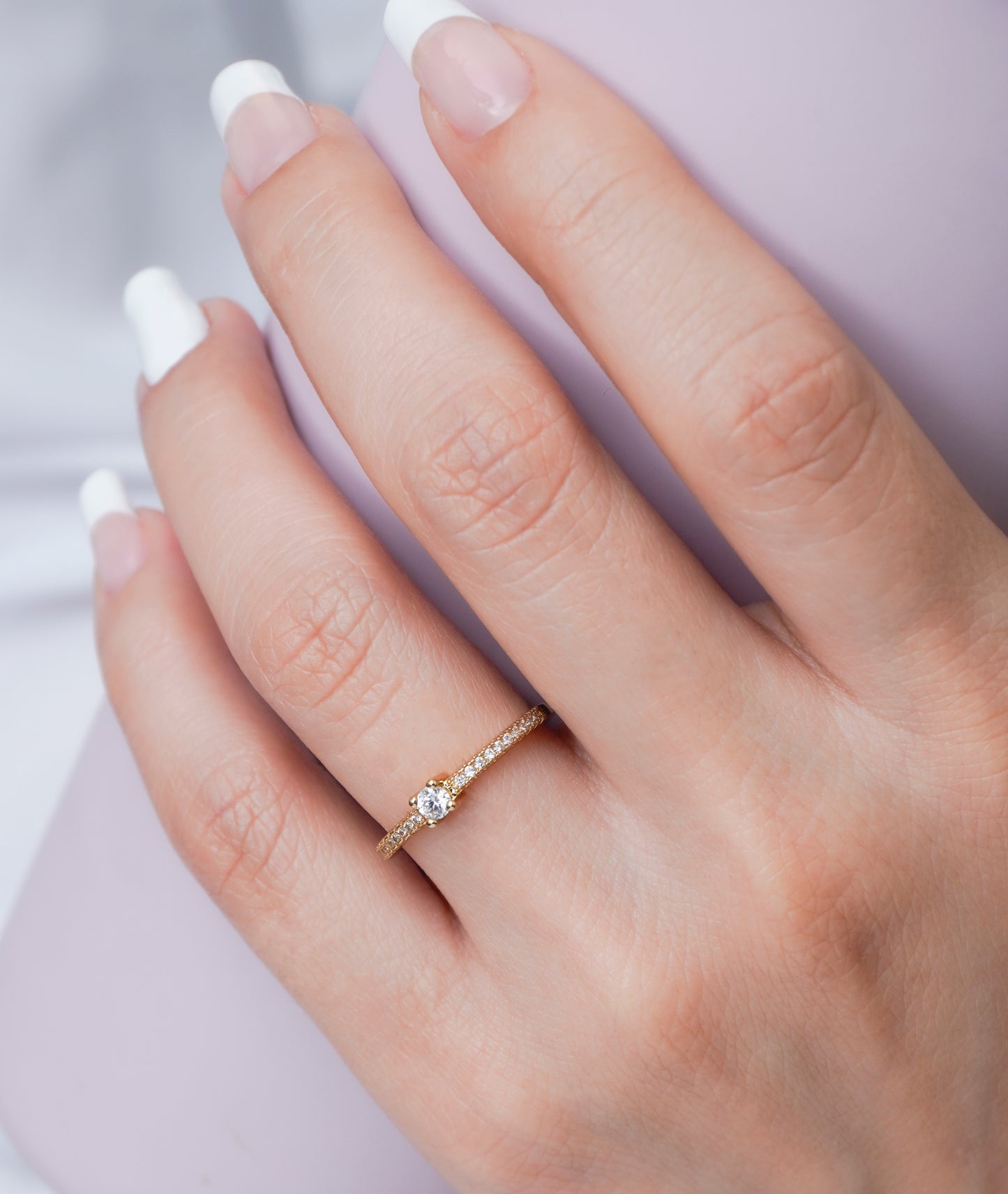 anillo circonia 3mm