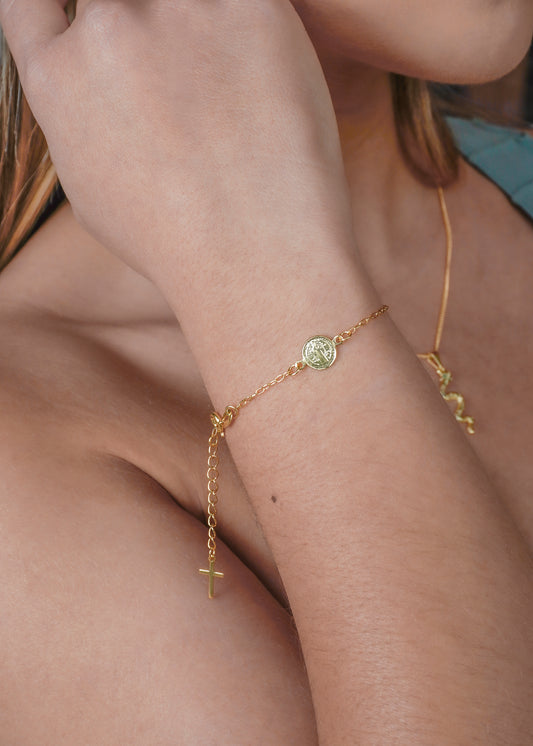 pulsera san benito 16.5 cms extensor
