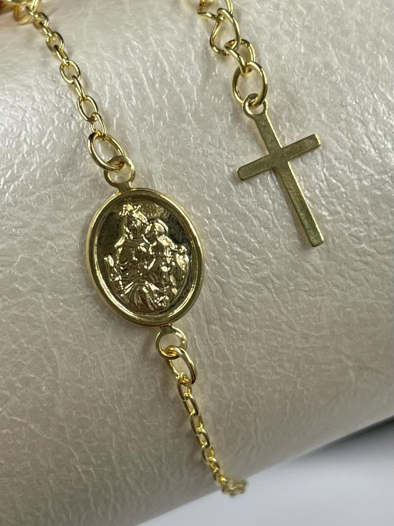 pulsera virgen del carmen16.5cm extensor